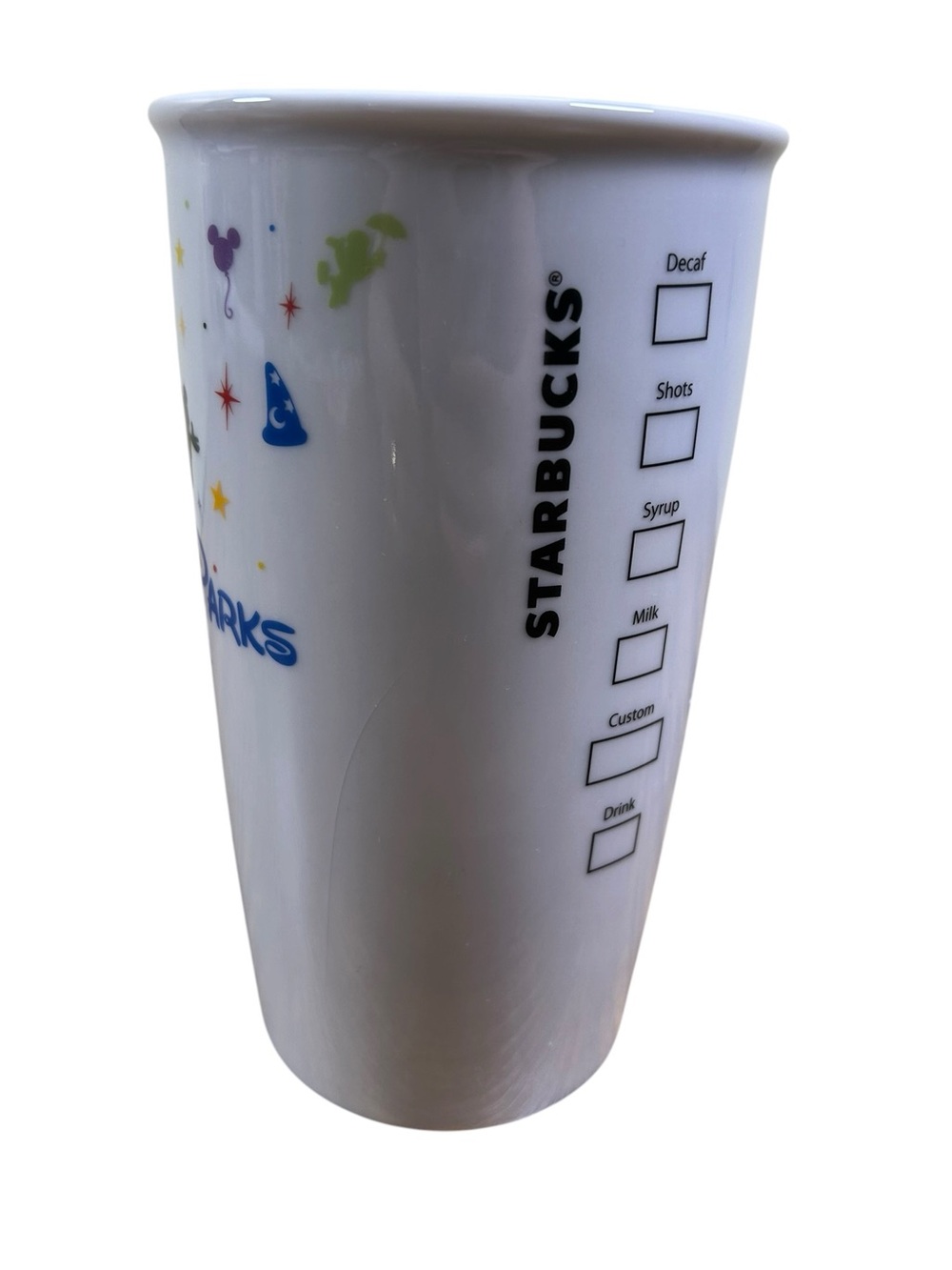 STARBUCKS Disney Parks Ceramic Travel Tumbler 12 Oz Mickey Minnie Icons - Picture 3 of 10
